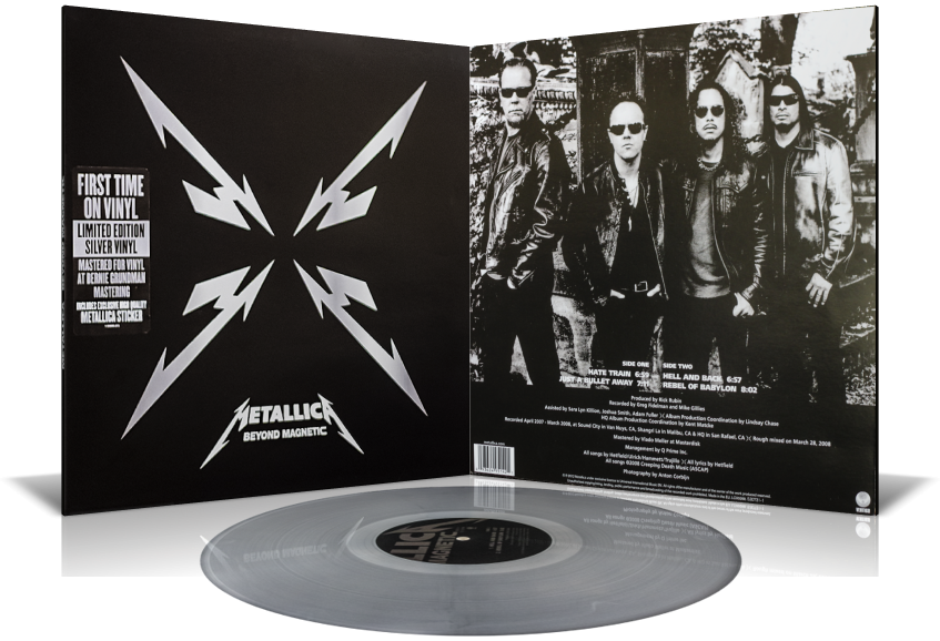 Металлика все альбомы. Beyond Magnetic металлика. Metallica 2012 Beyond Magnetic. Metallica Vinyl. Обложка диска металлика.